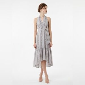 Anthropologie Marfa Dress Grayish/Lavender Patterned Dress
